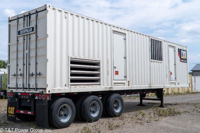 CAT XQ2000 towable generator set rear profile