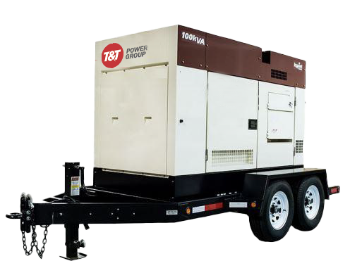A trailered 100kVA generator set